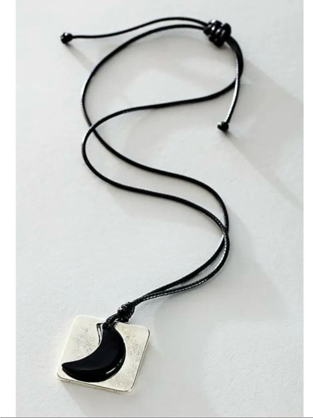 Free People Serendipity Choker Glass Moon Charm Bohemian Celestial Witchy NEW